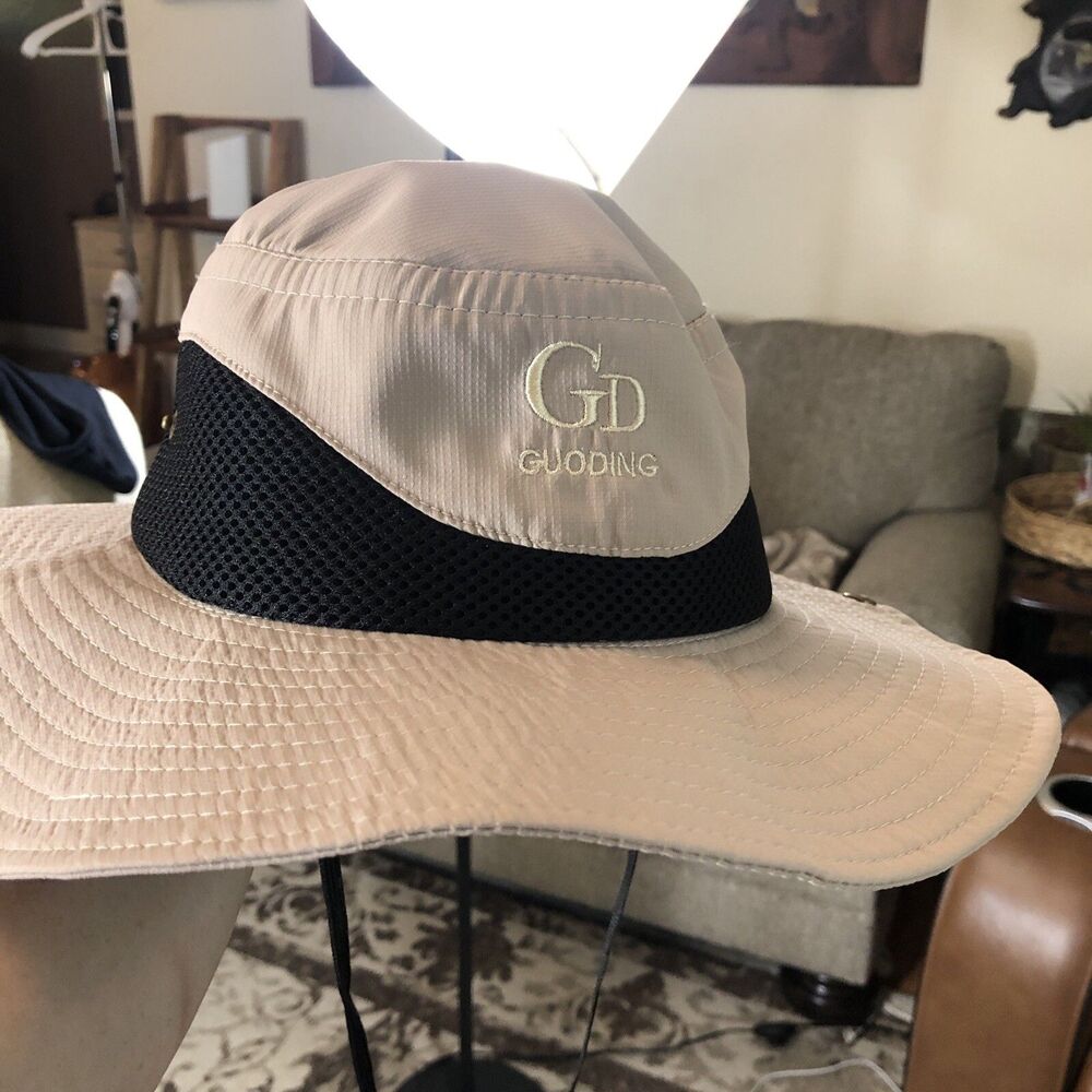 GUODING tan Boonie Hat - Nylon mesh Sun Brim Bill Safari Style Outdoor Layer - Picture 9 of 16